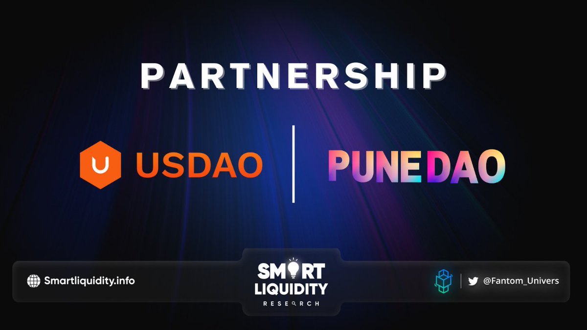 _Sonic_HUB's tweet photo. โ๏ธ @Usdao_io is now working with @Pune_dao
โ๏ธ #Usdao A truly decentralized crypto-backed stablecoin intended to serve as a global currency.
๐ฝINFO
https://t.co/Q6Lnn2pFmT https://t.co/lEf3zoKBvM
