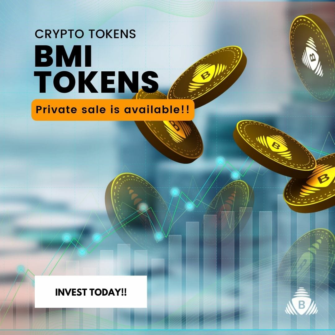 🔥SAVE THE SPOT

💵Get ahead of the market and get your #BMI TOKENS for a limited time at our private sale!

MAKE A SMART CHOICE AND START INVESTING!

Visit@ bmitokens.com

#cryptocurrency #cryptoinvestment #cryptoinvesting #privatesale #blockchaintechnology #bmitokens