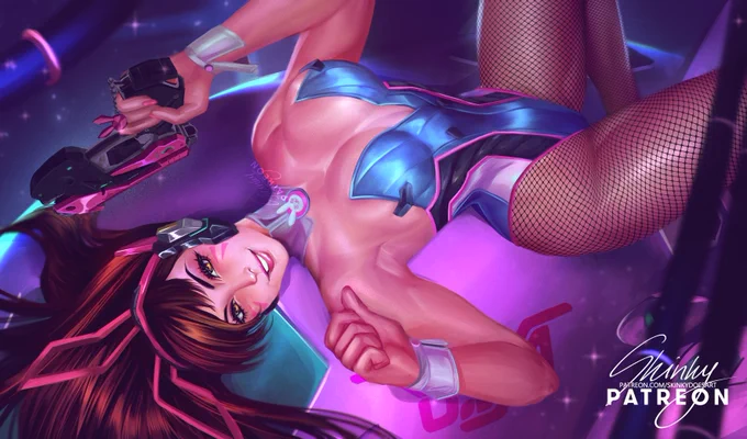 "I'm on fire! What else is new?"~D. VaBunny Girl Dva for my p's January pack!#DVA #Overwatch #Overwatch2 
