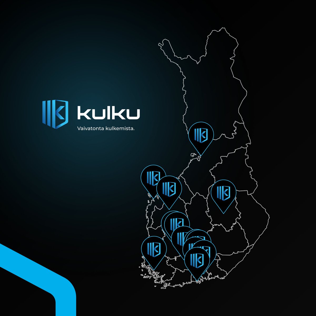 kulkutech's tweet photo. KULKU-palvelun kasvuaskeleet tammikuussa 2023: 

📌 Kohdemäärän nousu lähes 200:een kiinteistöön  
📌 Laajentuminen 13 kaupunkiin 
📌 Käyttäjämäärän kasvu tuhansilla käyttäjillä 

Ovi ovelta muutamme kulunhallinnan standardia. Stay tuned! 

#KULKU #kulkutech https://t.co/lvVf3ujH42