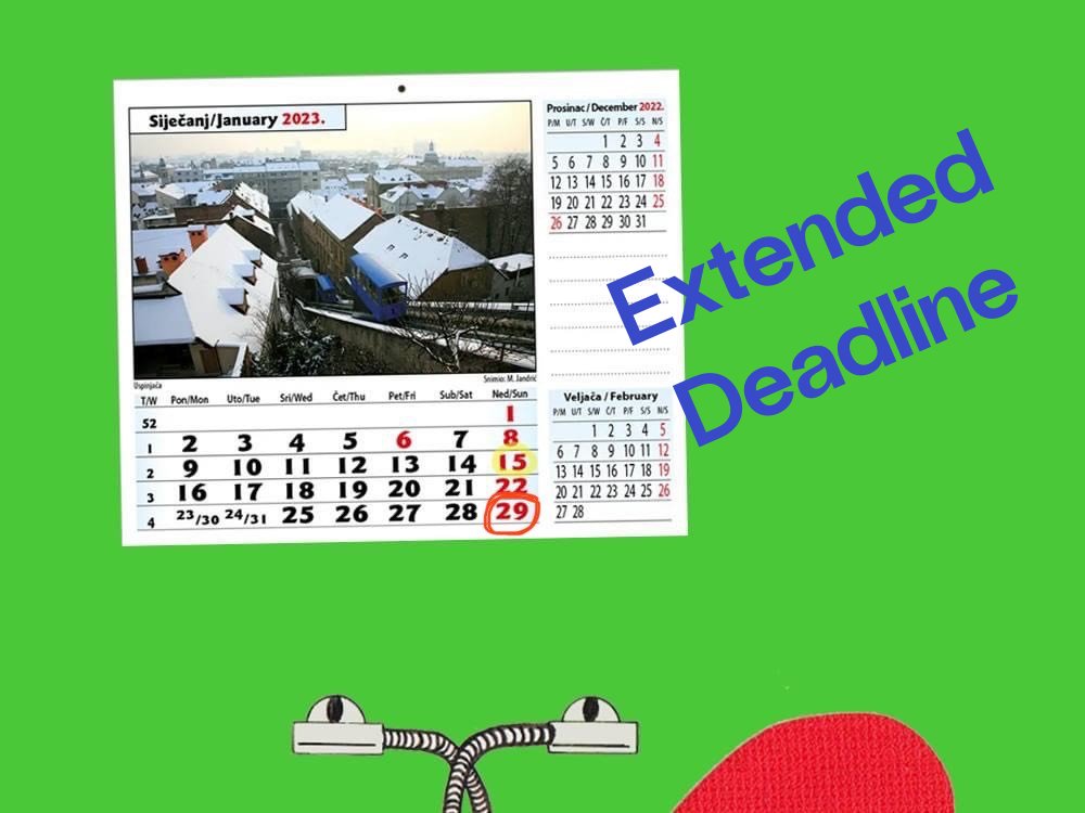 ⚠️We announce that the deadline for submissions for the Conference will be extended until 29th January 2023. 

📣 Use this opportunity to encourage anyone else who wished to apply to do so! 
➡️odrast.hr

#degrowth