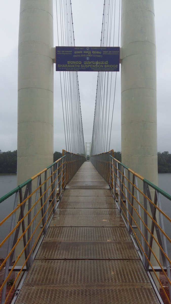 researchanand's tweet photo. Suspension bridge over Sharavati River. This is just 20kms away from Jog Falls.
Awesome location
Add to your bucketlist
#travelwithanand
#2017Tour https://t.co/ZDnxOBIZlV