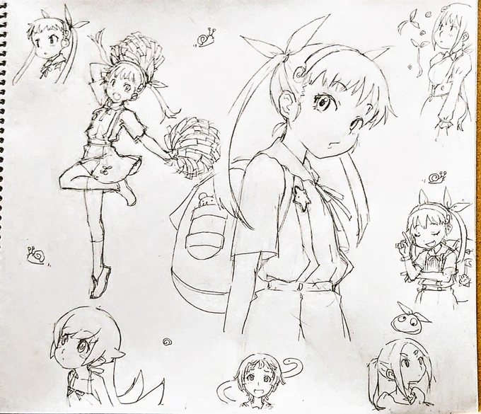 八九寺真宵⑬
 #物語シリーズ #イラスト #illustration 