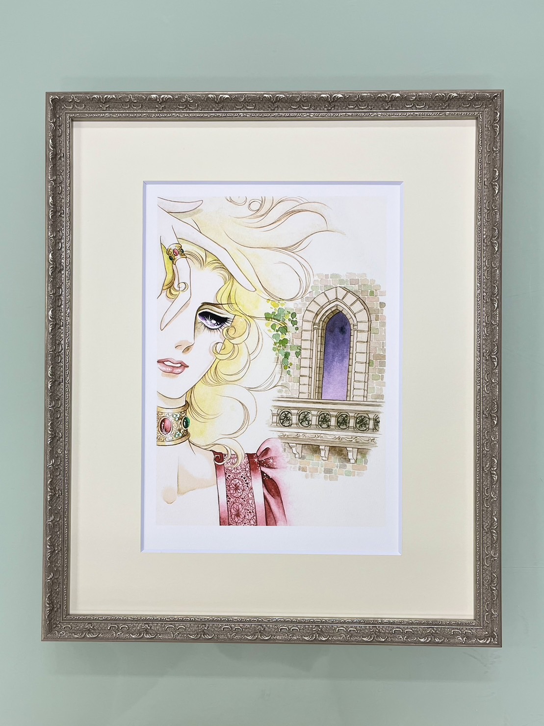 田宮博夫　静物　油絵　インテリア　壁掛け　フレーム付き　サイン入り 絵画・額縁・油絵・田宮 博夫・新品未使用・静物・花・美術品