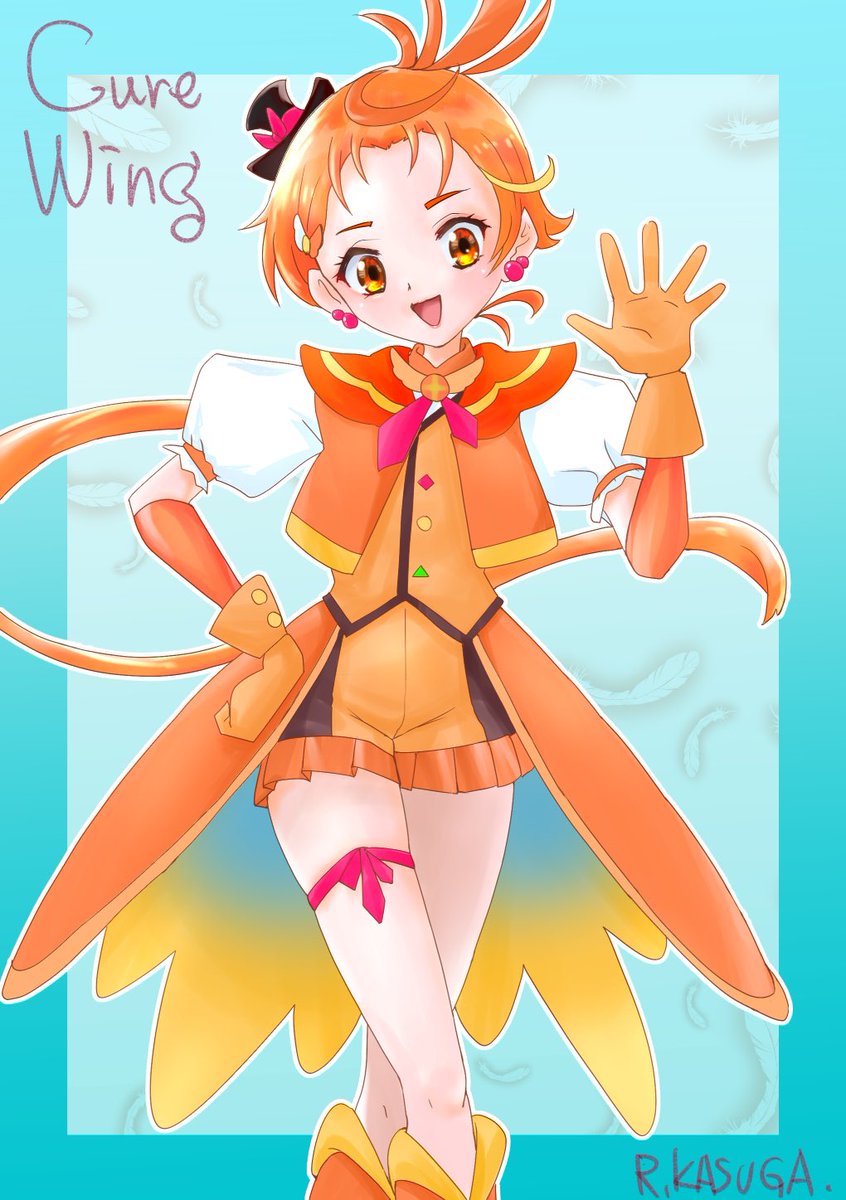 とりあえず全員描いた!
#ひろがるスカイプリキュア 
#キュアスカイ 
#キュアプリズム
#キュアウィング
#キュアバタフライ 