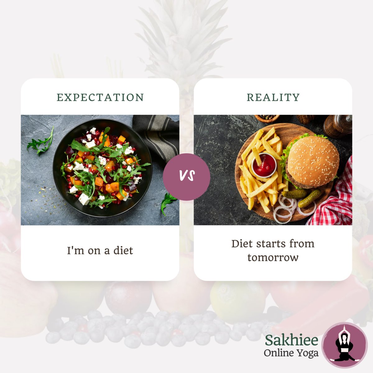 👉If you are struggling to eat better, enroll with our diet plan which will help you achieve your health goal.🥗💯
.
.
.
.
.
#sakhieeyoga #diettips #dietplan #dietplantoday #dietplanforweightloss #dietplanners #dietchart #dietchallenge #dietfood #dietfoodideas