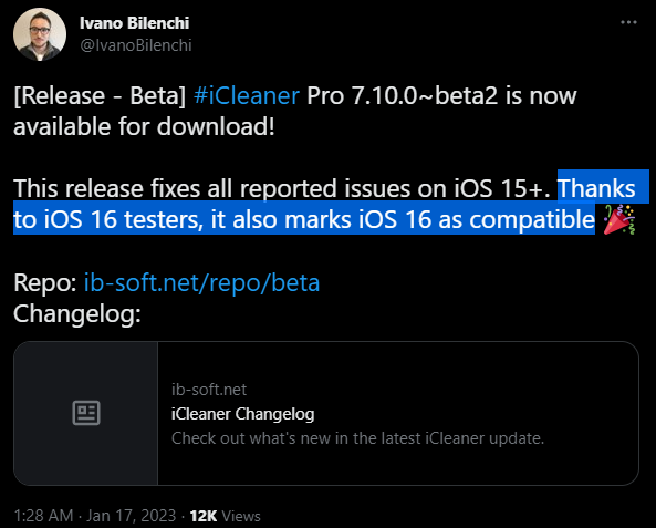thetechpapa's tweet photo. iCleaner is the first-ever true iOS system cleaner, which helps you clean up unused files on your device.

https://t.co/0rBD7VGkUn https://t.co/8xsTRM8wR2