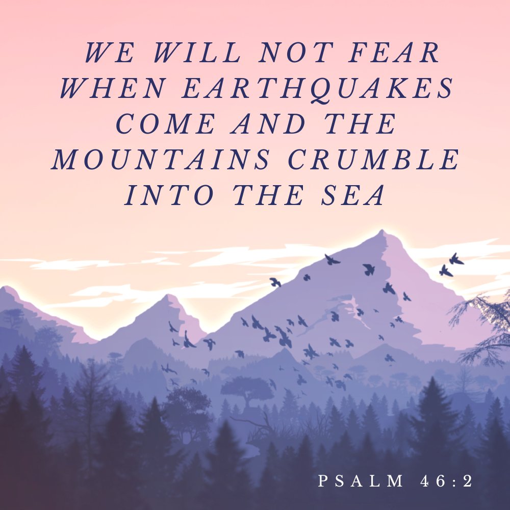 LighttomypathNI's tweet photo. The Bible speak of mountains shaking. Mount Sinai shook when Moses was given the 10 commandments. Haggai talks about the Lord shaking "the heavens &amp; the earth".  Nahum 1 describes mountains shaking but says "the Lord is good.. He knows those who come to Him to be safe". #fearnot https://t.co/EJWaSVStpk