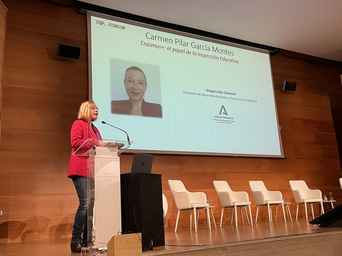 🗣️ Orden en la sala 👮🏼
Erasmus+: el papel de la Inspección Educativa con Carmen Pilar García Montes

#ErasmusPlus 

<a href="/CEPJAEN1/">CEP JAEN</a> <a href="/sepiegob/">SEPIE</a> #ErasmusAnd <a href="/AntoniaRomn2/">Antonia Román</a> <a href="/Javidelestal/">Javi Del Estal</a> <a href="/cepbaza/">CEP de Baza</a> <a href="/GranadaPluri/">Pluri_Granada</a> <a href="/speiandalucia/">Servicio de Programas Educativos Internacionales</a> <a href="/FormacProfAnd/">Servicio de Planes de Formación</a> <a href="/ManoliFM/">Manuela Fernández</a>