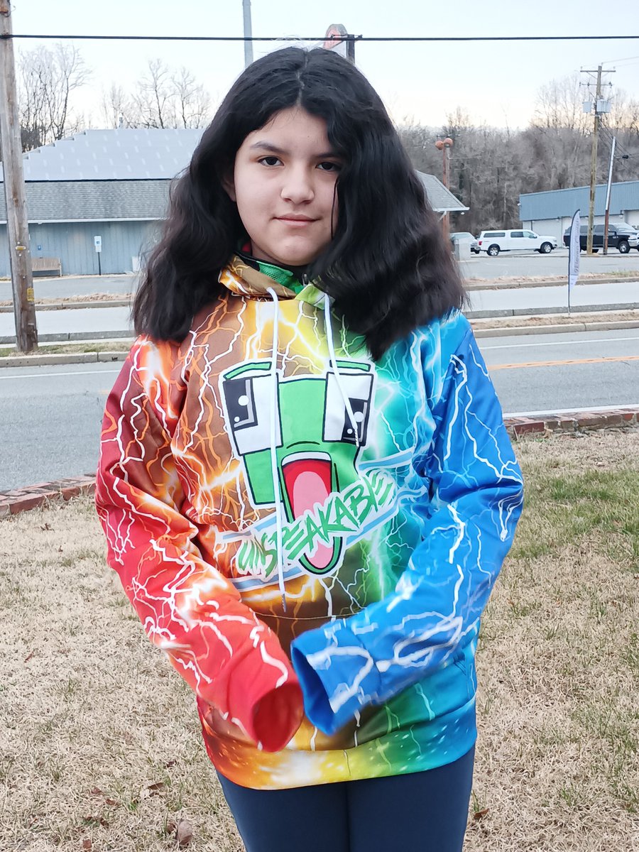 bpfeffer73's tweet photo. @UnspeakableGame Oh no I ordered from Amazon thinking it was real my 8 year old granddaughter Kenzie was super excited she loves watching your channel. I will definitely order from your site from now on. This is her "unspeakable merch" from Amazon https://t.co/dN0BRXIyKn
