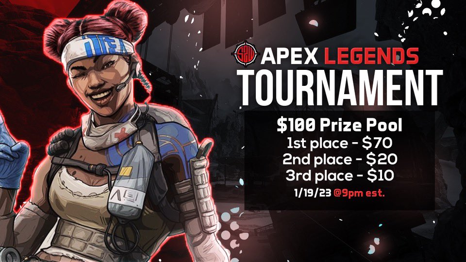 CRJDaGoat's tweet photo. Apex 1v1 tourney later this week and spots are still available!! Dm me or hit our discord to lock in your spot 🤙 https://t.co/8H1T2YtATe #apexlegends #twitch #gaming #gamerboy #XboxSeriesS #PlayStation #pcgaming #Tournament #prize #Cash #games #Apex #ApeXPro https://t.co/ZXPYHfVuFZ