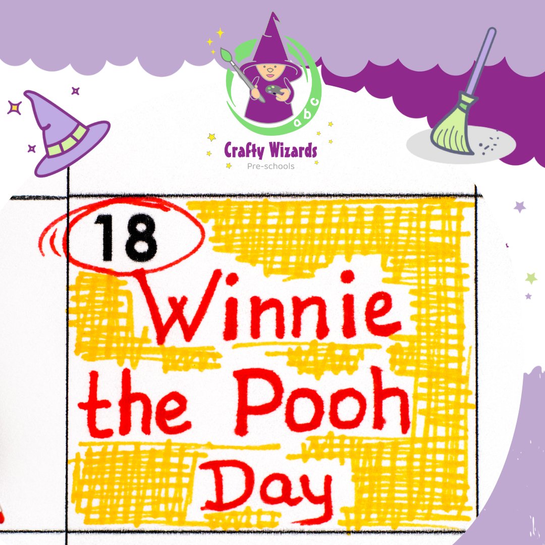 CraftyWizards's tweet photo. We are looking forward to taking part in Winnie the Pooh Day tomorrow!

We are having a character dress-up day, we will be making honey sandwiches, enjoying bear arts and crafts and will be listening to some Winnie the Pooh stories.

Who wants to see pictures? https://t.co/ooGFjWMOta