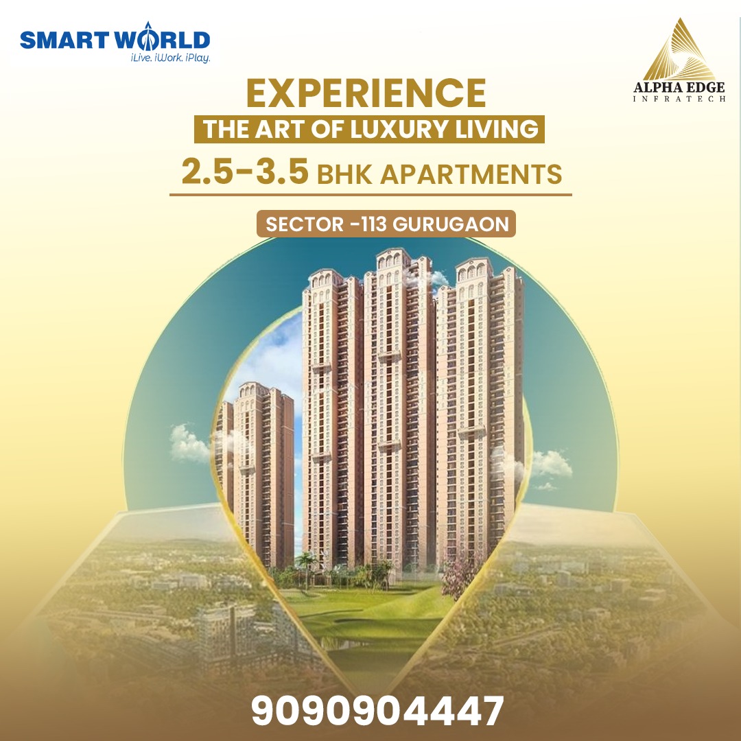 alphaedgeinfra's tweet photo. SMART WORLD - The Ultimate In-Home Luxury!
Call us: 9090904447
#smartworldsec113 #smartworldapartments #smartworldsec113gurugram #alphaedgeinfratech #somyachopra #luxuryhomes #luxuryapartments #dwarkaexpressway #apartmentindwarka #smartworldflats #smartworld #smartworldproject https://t.co/SjUtQHKWK6