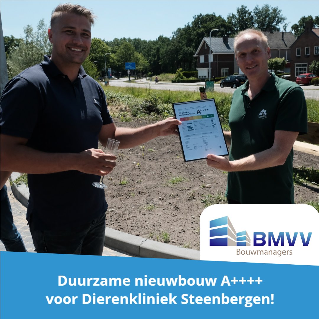 𝐃𝐮𝐮𝐫𝐳𝐚𝐦𝐞 𝐃𝐢𝐞𝐫𝐞𝐧𝐤𝐥𝐢𝐧𝐢𝐞𝐤! 🐾
De Dierenkliniek in Steenbergen is klaar voor de toekomst met het energielabel A++++, super duurzaam dus! Bij BMVV Bouwmanagers hebben we nagedacht over de duurzame mogelijkheden. lees verder: bit.ly/3ZBuPOJ