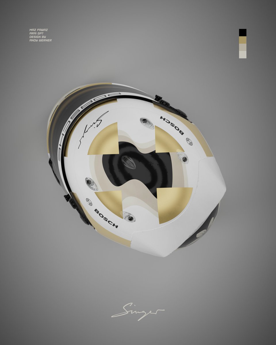 andwerndesign's tweet photo. #helmetdesign for Maz Fawaz from @singervehicles. @araihelmetjapan @BoschGlobal #motorsport #porsche #singer #mazfawaz #racecar #liverydesign #automotive #racing #everythingisimportant Arai GP7 Model by @daimondesign https://t.co/rORtCZO9kY