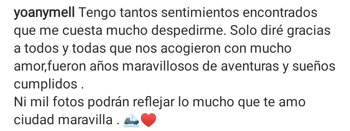 La esposa de Juan Carlos Arce se despide de La Paz dando a entender que el futbolista no jugará en ninguno de los 3 clubes del departamento. Su destino ¿Santa Cruz? ¿Villa Tunari? El tiempo lo dirá.