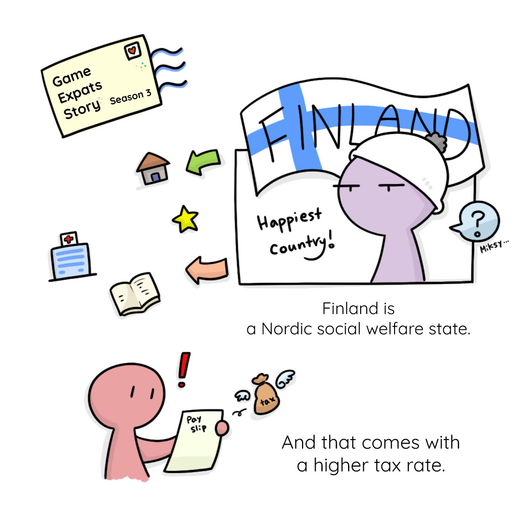 SolipPark's tweet photo. Taxation. Oh taxation in Finland. Check out the new episode of #GameExpatsStory about...tax stuff from a game expats' viewpoint. https://t.co/zbsYwhelSj Don't forget to check your new tax card! #vero #tax #gamedev #finland #gamedevelopment https://t.co/h8wFz0It2C