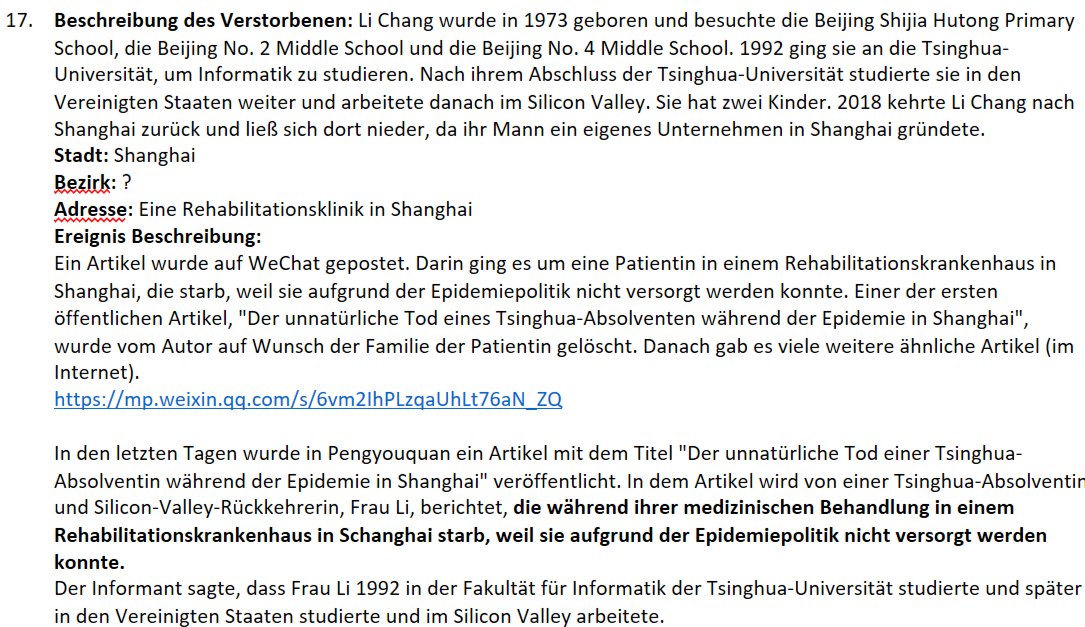 rem_the_truth's tweet photo. Liste der Menschen, die wegen der Lockdown-Politik in Shanghai gestorben sind
【17】Teil 1

in Deutsch

#COVID19 #Covid_19 #lockdowns #shanghai #chinalockdown #China #CoronavirusUpdates   #lockdownlife https://t.co/6K5ujmJr3y