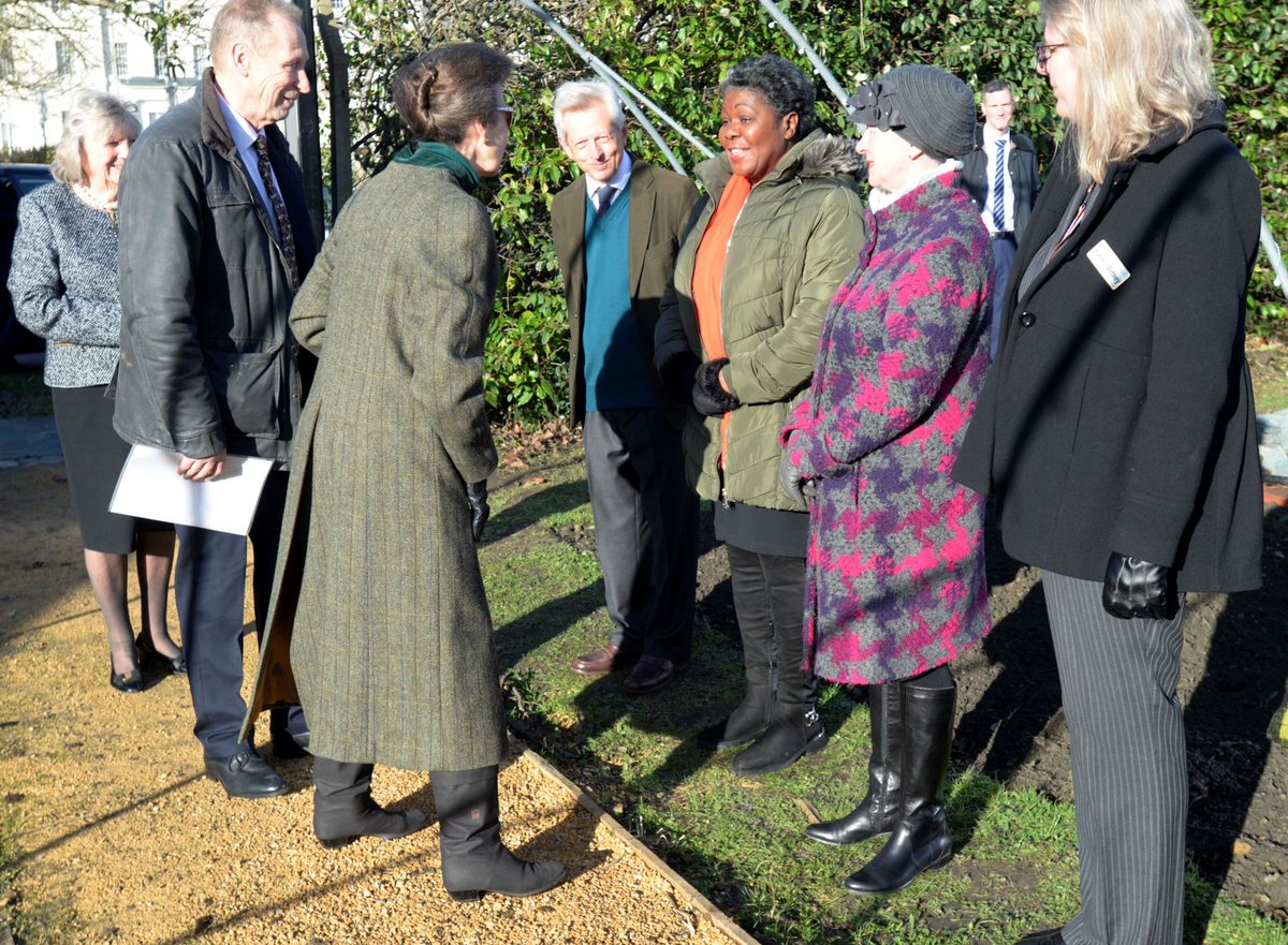 HRH The Princess Royal meets RCOT Chair of Council, Odeth Richardson. 