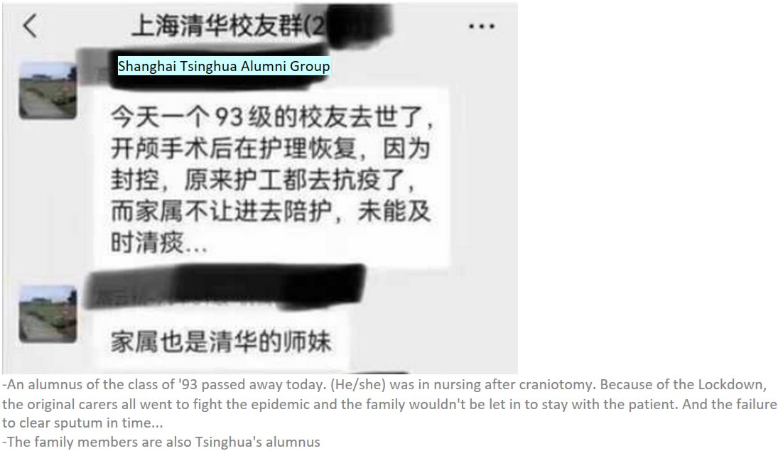 rem_the_truth's tweet photo. List of people who have died because of the lockdown policy in Shanghai【17】part-3

in English

#COVID19 #Covid_19 #lockdowns #shanghai #chinalockdown #China #CoronavirusUpdates   #lockdownlife https://t.co/3FrySGsYoE