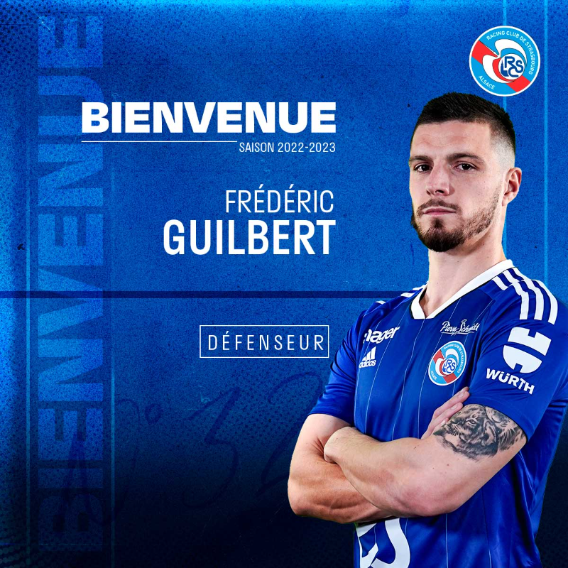 RCSA's tweet photo. ✍️ #MercatoRCSA I Frédéric Guilbert s'est engagé ce mardi en faveur du Racing en provenance d'@AVFCOfficial !

🤝 Bon re-retour à la Meinau @fredguilbert24 !