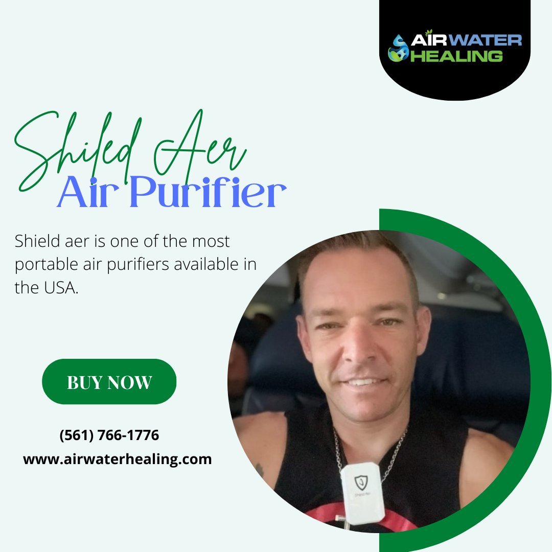 Shield aer is one of the most portable air purifiers available in the market that can cover an area of up to 4 feet, which is enough for a person. You can hang this purifier around your neck and travel anywhere. It takes only 3-5 hours to recharge

#Portableairpurifier #Florida