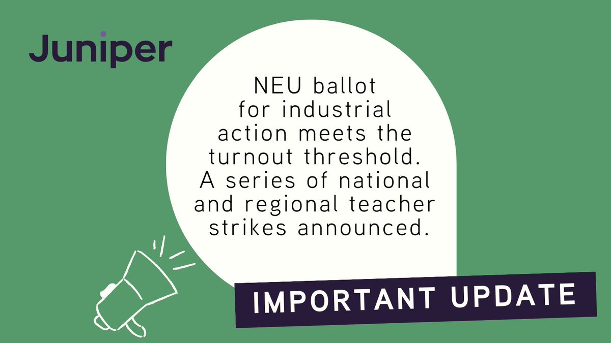 Update on industrial action (1/3) 🧵#EduTwitter #Teachers