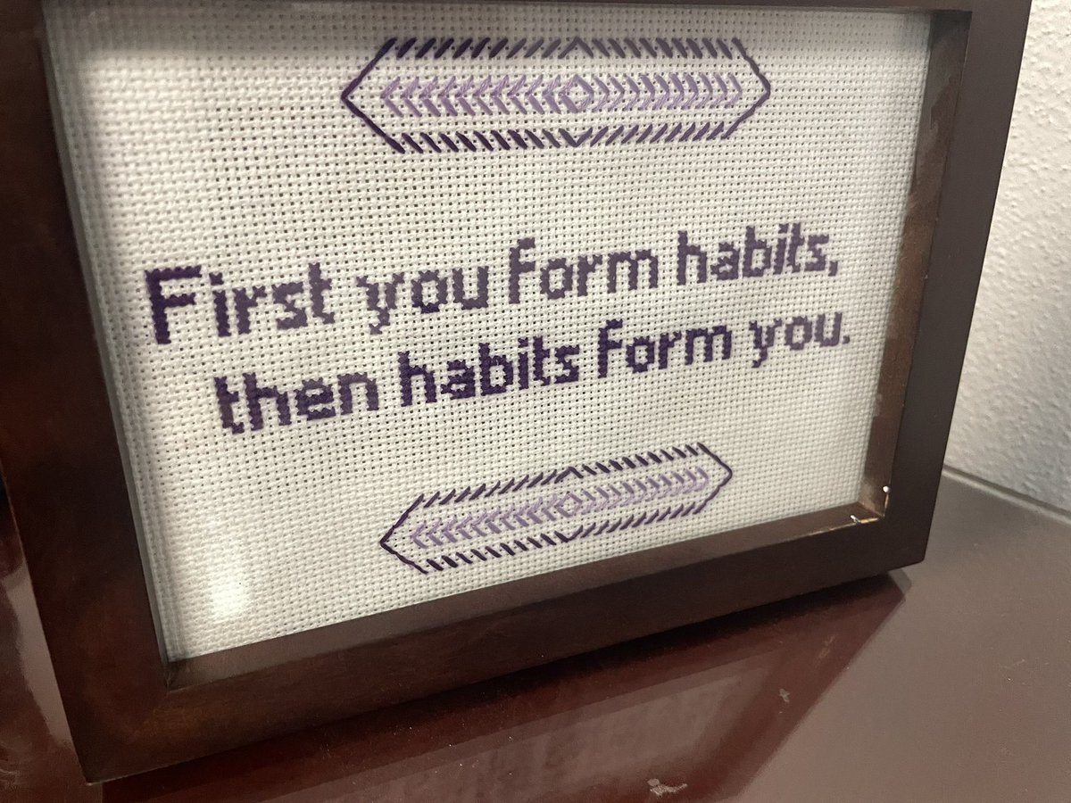 Another new semester means a new cross stitch for my desk. Thanks to <a href="/CoachJTang/">Jerome Tang</a> for the inspiration. <a href="/KStateEngg/">K-State Engineering</a>
