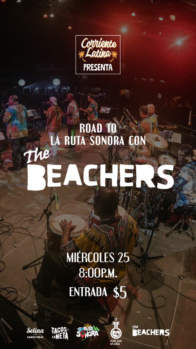 the_beachers's tweet photo. Atención #Beacherslovers este miércoles 25 estaremos en Selina del Casco Viejo 👇🏾 https://t.co/oPwuz0cXMC