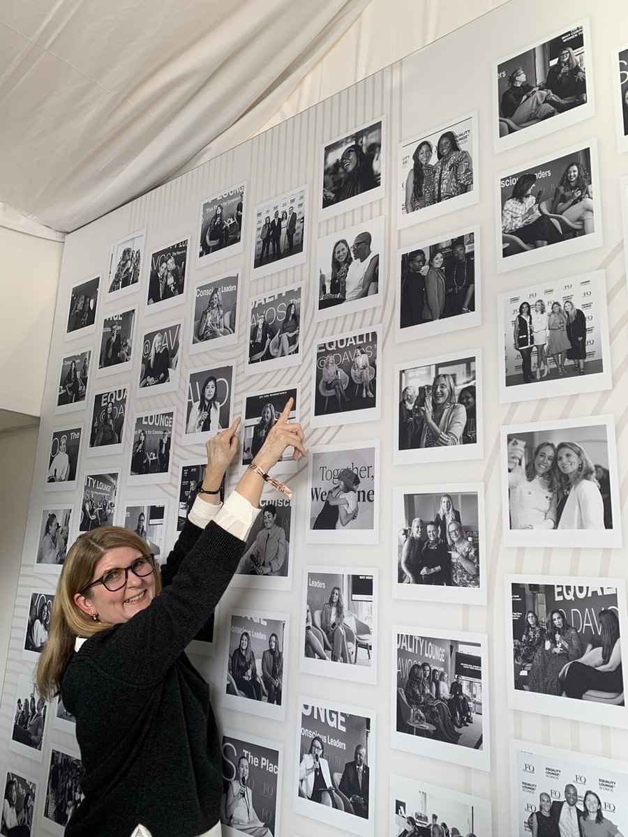 Look mom. I’m on the wall. Twice. #WEF2023 #undavos #EqualityLounge #FQ #davos #wef23