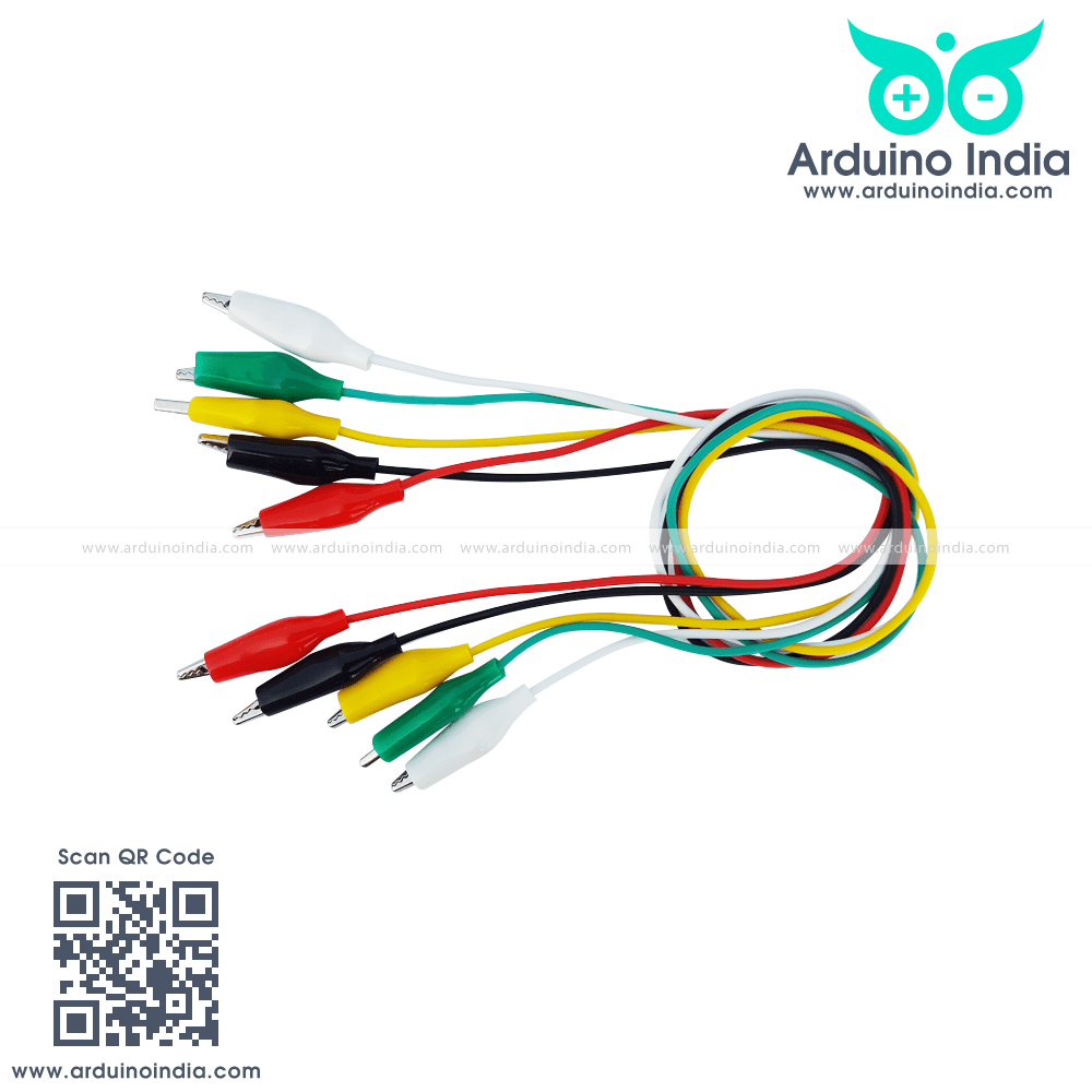 IndiaArduino's tweet image. Crocodile Clip Flexible Wires Multicolor - 5 Pcs 
Crocodile Clip Flexible Wires Multicolor - 5 Pcs are best to use in various electronic projects wher... 
arduinoindia.com/buy/crocodile-… 
#arduino #arduinoindia #indiaarduino 
#arduinosensors #arduinomodules 
#a...