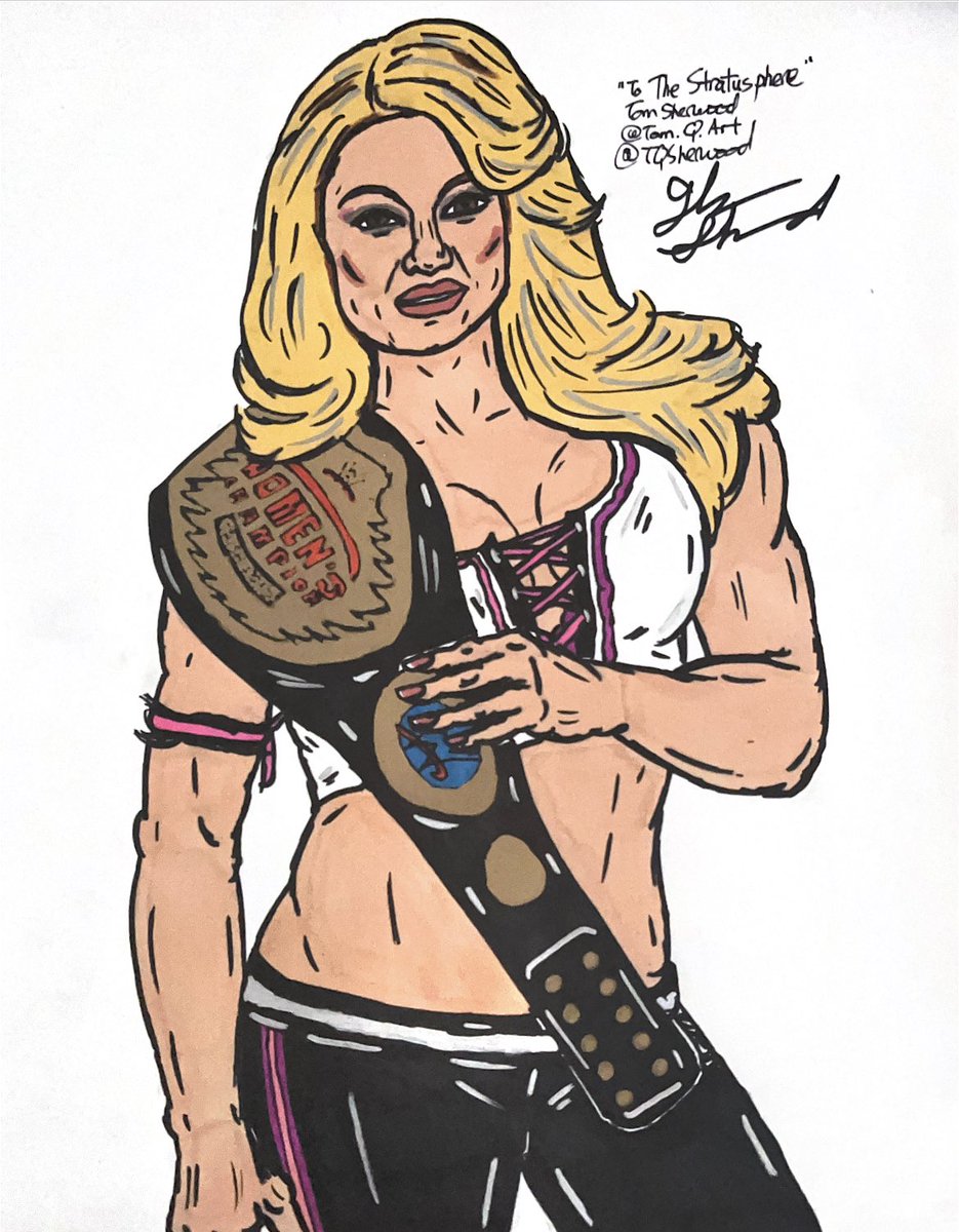 “To The Stratusphere.” New drawing this morning featuring @trishstratuscom! Trish Stratus is a legend and one of my favourite people so this little sketch was long overdue. #trishstratus #fanart #wrestlingart #wwefanary https://t.co/UqJggv4aem