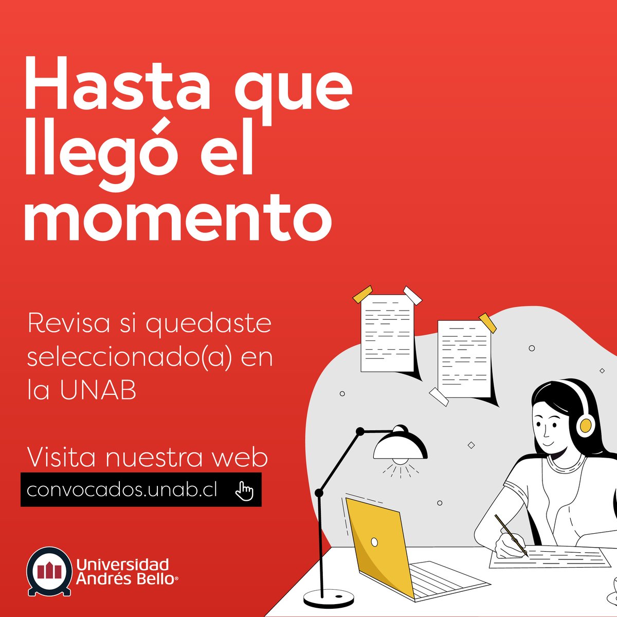 ciencia_unab's tweet image. ¡Cada vez estás más cerca de la UNAB!
¡Ya puedes revisar si quedaste seleccionado en este link: unab.me/3H9EPr1
Recuerda mañana 18 comienza la matrícula a las 00:00 y puedes hacerlo 100% online de manera rápida, fácil y segura.
¡Te esperamos!
#MatriculaOnline