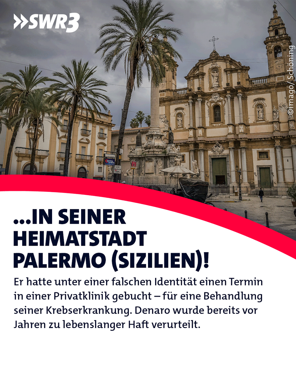 swr3's tweet image. Da wird jahrelang auf der ganzen Welt gesucht und gefahndet – und am Ende findet man den #Mafiaboss praktisch direkt vor der Haustür! 😆