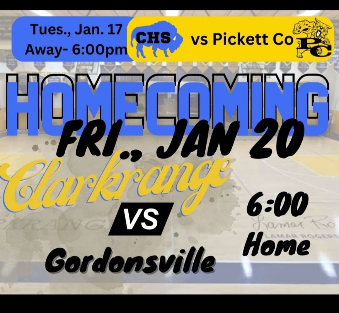 Homecoming week: tonight starts at Pickett County! Hope to see you there! #GoBUFFALOES