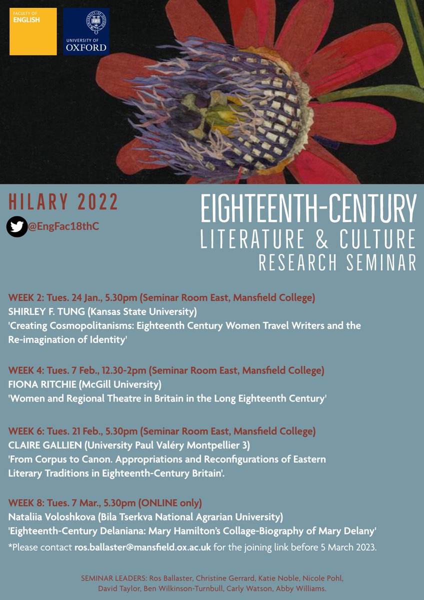 Here's our programme for this term!