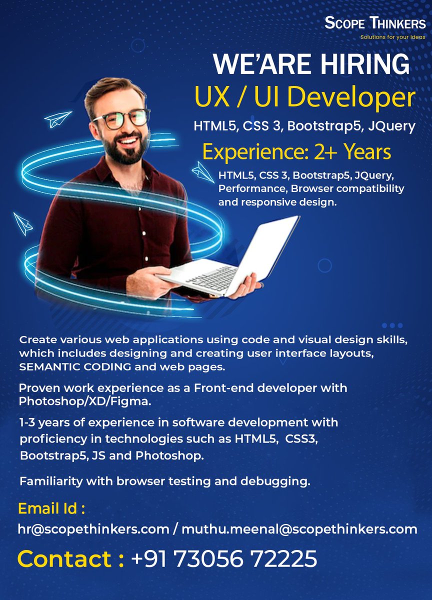 #jobs #uxdesign #uidesign #walking #interview #hiring #Requirements #opening #jopopportunity #jobsearch #developmentopportunity #design #ux #UV #urgentrequirement #UrgentHiring #ImmediatelyHiring #immediatejoiners #immediateopenings #chennaijobs