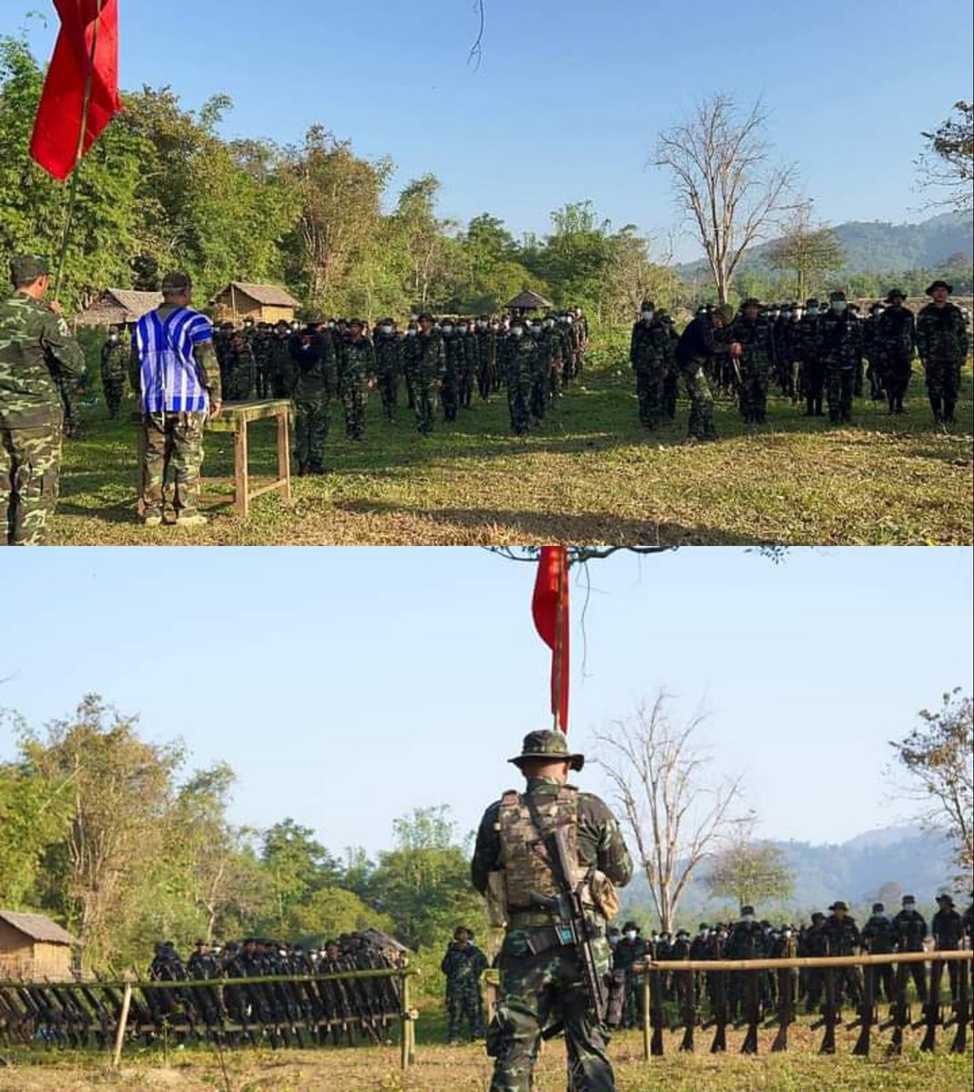 ANoahnyein's tweet photo. နိုင်ငံရေး၊ စစ်ရေး ထူးကဲသာလွန်သော အကျိုးရလဒ်များရရှိနေပြီဖြစ်၍ စစ်အာ ဏာရှင် နိဂုံးချုပ်တော့မည်ဟု ဝန်ကြီးချုပ် မန်းဝင်းခိုင်သန်း မိန့်ခွန်းပြော၊ PDF များကို လက်နက်များ တပ်ဆင် 
Photos Crd https://t.co/BiVpqMt8bn