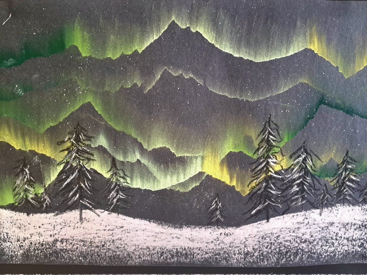 ChistineDeckert's tweet photo. Some eye candy on a gloomy winter day, beautiful artwork made by our grade 7/8's. 👌😍
Northern Landscapes &amp; Roy Henry Vickers inspired. Great collab, Mr.K!
@frontenacLRSD @LRSDschoolboard https://t.co/000o4kRBjD