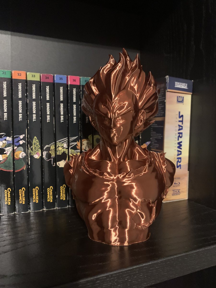 DequipGaming's tweet photo. Mit 3D Druck angefangen 😊 

Erstes Ergebnis ist da! Was haltet ihr davon? 

#DragonBall #vegeta #3DDruck #kupferfilament https://t.co/m5M6osJ2uE