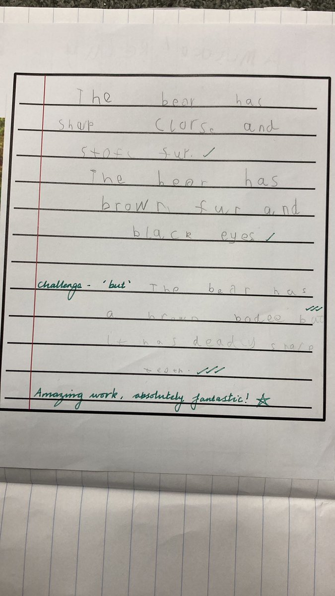 Harts_Y1's tweet photo. Our fabulous writing continued! Learning to use ‘and’ and ‘but’ to join sentences! Look at this! Blown away…@hartsholmeacad @HarbourLearning #English https://t.co/FvbOTmjhUv