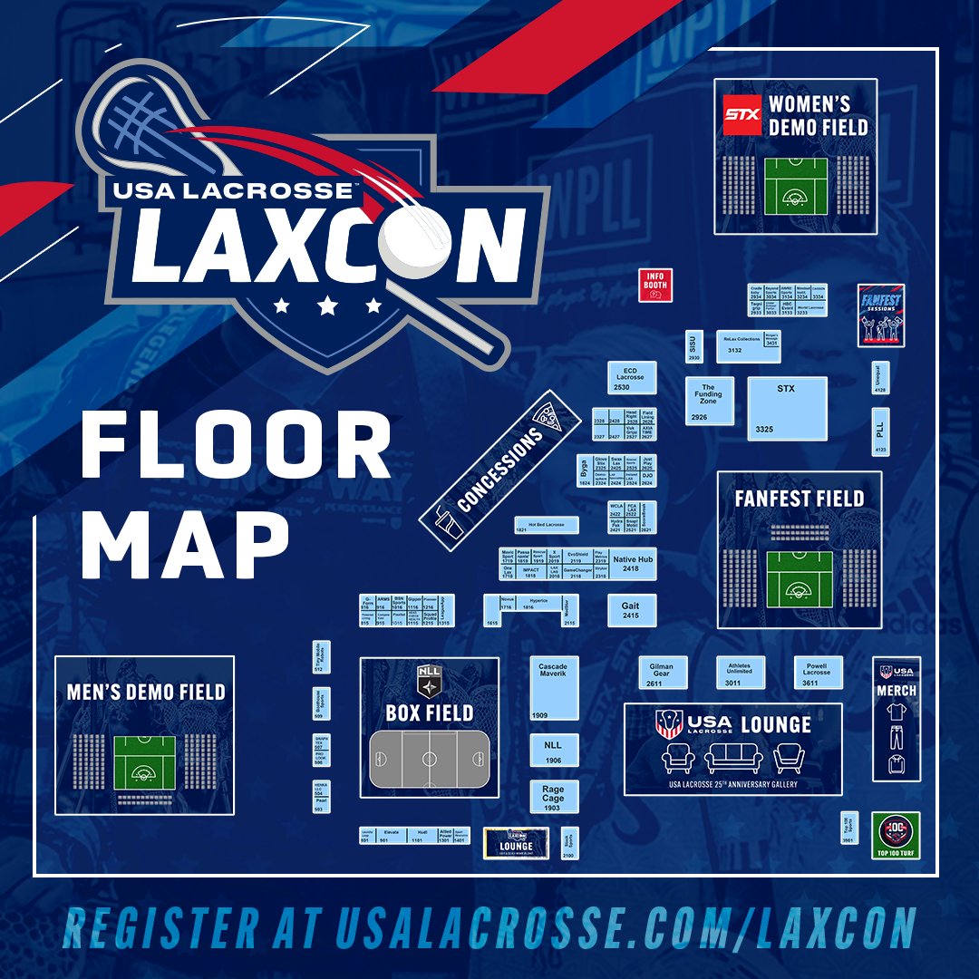 USA_Lacrosse's tweet photo. Coming to #LaxCon2023?

We've got a new layout at the Baltimore Convention Center. Time to plan your weekend schedule.

DOWNLOAD THE APP: https://t.co/uXwc9iD3Vj https://t.co/wuoPi2UHsv