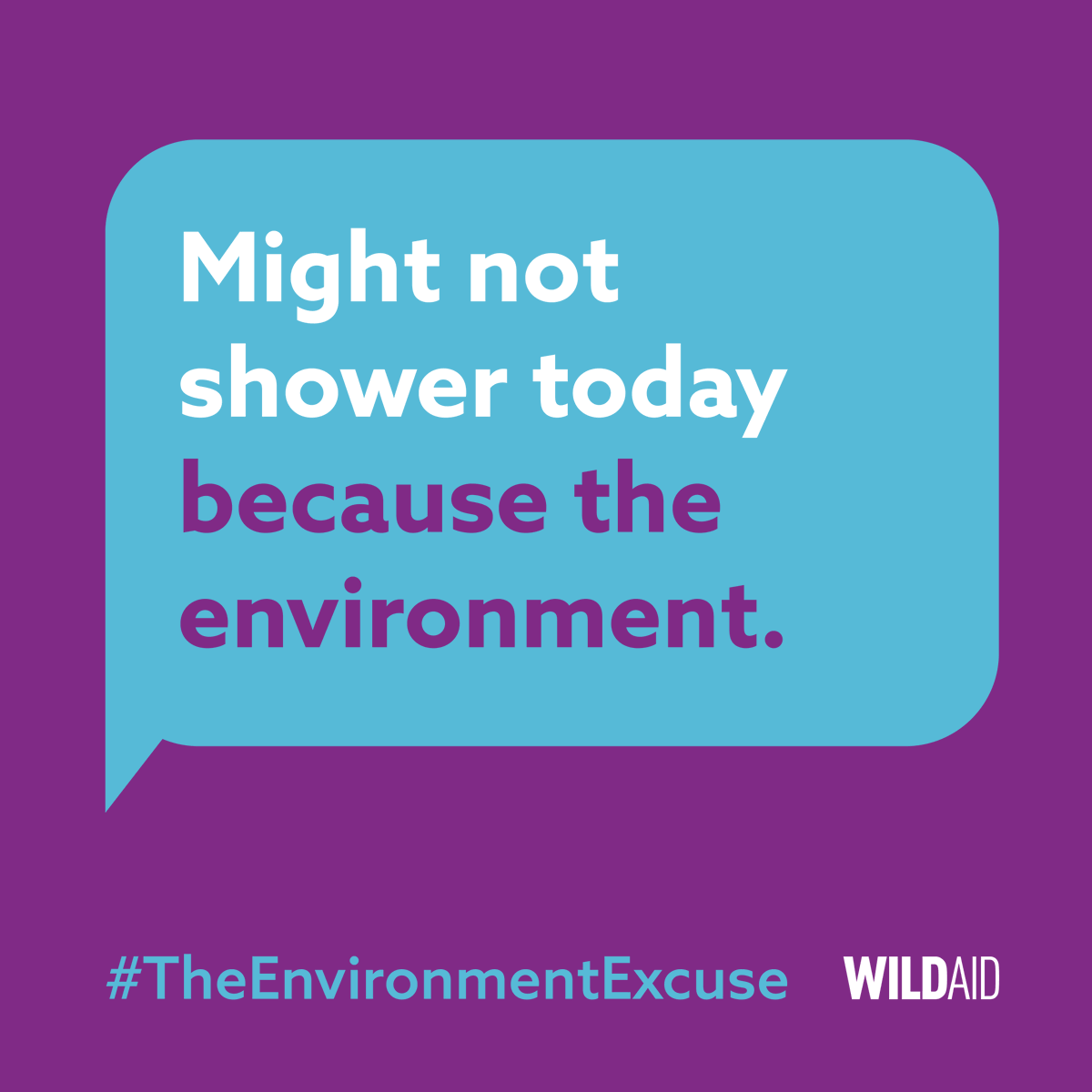 WildAid's tweet photo. Only 2.5% of the planet's water is drinkable. By 2025, 30% of people globally could be forced to confront regular water shortages.
So, save water & reduce your carbon footprint by showering every other day. 🚿 Visit https://t.co/rQDjKKMVCc for more!
#TheEnvironmentExcuse https://t.co/i6rxDSojdY