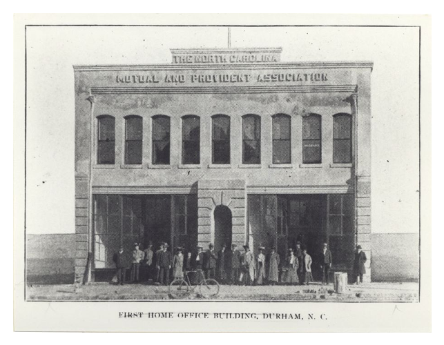 DurhamCountyLib's tweet photo. The largest Black-owned insurance company in the world began in the small office of C.C. Spaulding (left) & his clerk, Miss Dore Whitted. And their first home office building in Durham was originally called The North Carolina Mutual and Provident Association (right). #JohnMerrick https://t.co/7SZvP3bpA2