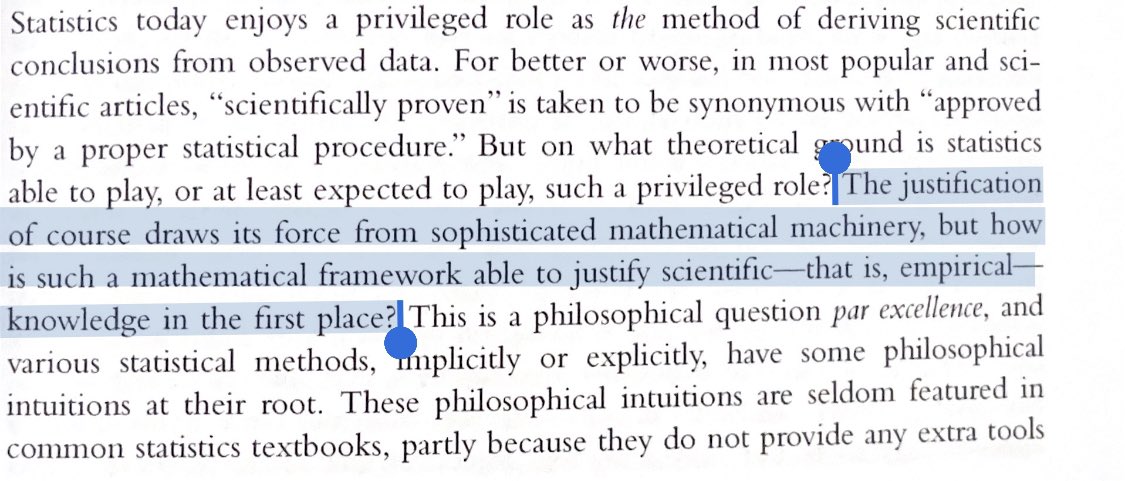 AnywayFisher's tweet photo. Excited to read "Thinking About #Statistics" by @junotk_jp #LitTip #stats #PhilStats https://t.co/Dd8vwdsnPd