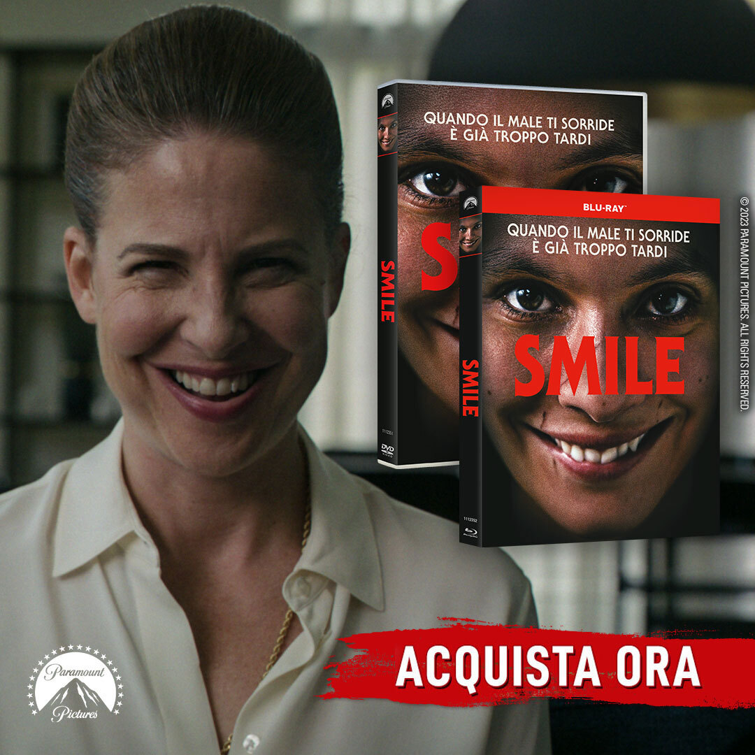00factory's tweet image. Terrificante esordio alla regia di Parker Finn basato sul cortometraggio “Laura Hasn’t Slept", l’agghiacciante e beffardo horror psicologico #Smile vi sta aspettando in Limited Edition 4K UHD + Blu-ray, DVD e Blu-ray targati @ParamountPIT. Acquista ora ➡️ bit.ly/3Fij8ol