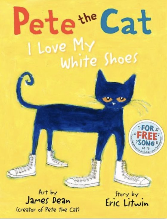 Pete the Cat; I Love my White Shoes is an engaging story that gets kindergarteners excited about colours. This book also comes with a music/singing piece on Youtube. Proof that reading is fun and can be engaging! <a href="/PJLanguageArts/">PJ Language Arts Methodology UWindsor</a> 
More activities based on this book to follow.🐱👟