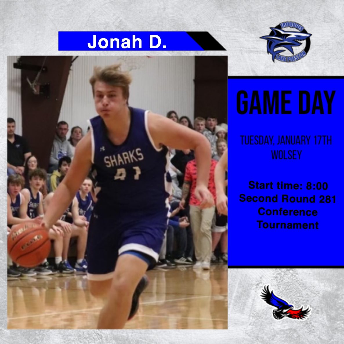 2nd round of the 281 conference tournament! Sharks vs Blackhawks!