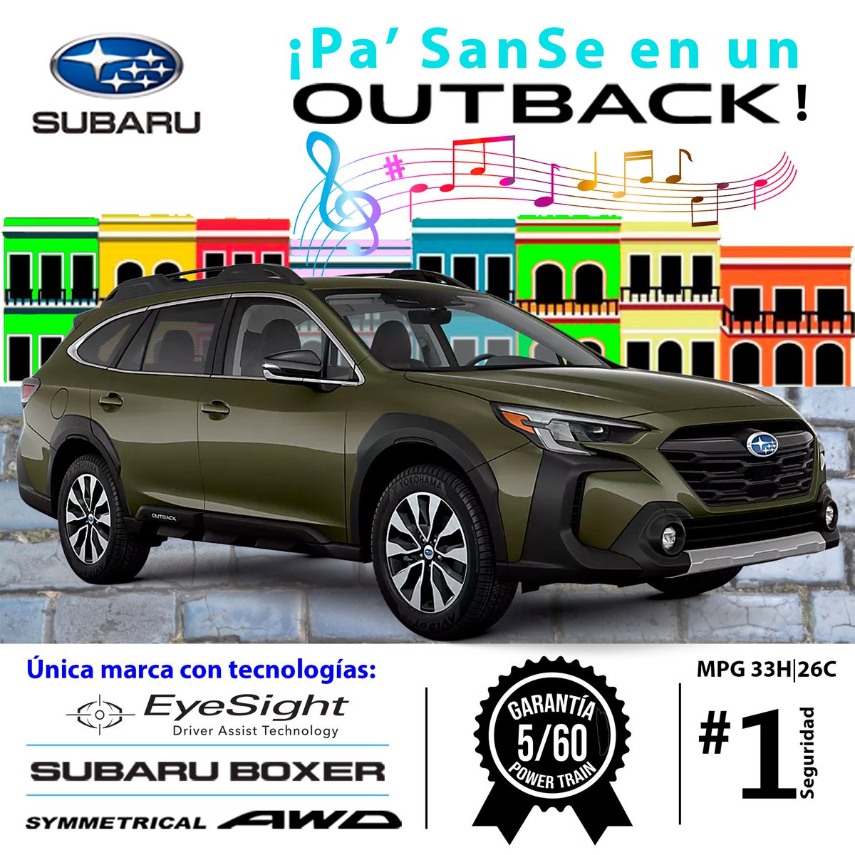 SubaruPRico's tweet photo. 🎵 Pa' #SanSe con #SUBARU 🎶 #DriveYourEmotion
Busca tu SUV! #1 en Seguridad y en ConsumerReports. Única con All-Wheel Drive Simétrico, Motor Boxer, Tecnología EyeSight, Garantía 5/60 ... Desde $540 al mes*
🌐 https://t.co/zs9Xnsj8Ak
#believe #LoveSUBARU💙 #CROSSTREK #FORESTER https://t.co/r75rQiWrgj