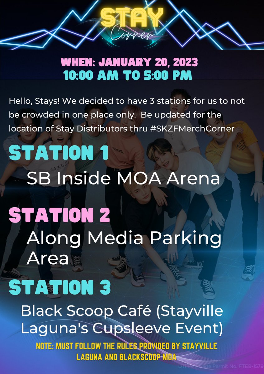 staybyHAN's tweet photo. #SKZFMerchCorner Hoping that eto yung last time na mag update kami about the new area for stay corner. Next update na is on D-Day if ever maka encounter ng problem on the mentioned places. Always remember the guidelines para hindi tayo magulo. D-3, SEE YOU STAYS! https://t.co/g40OmO5NDR